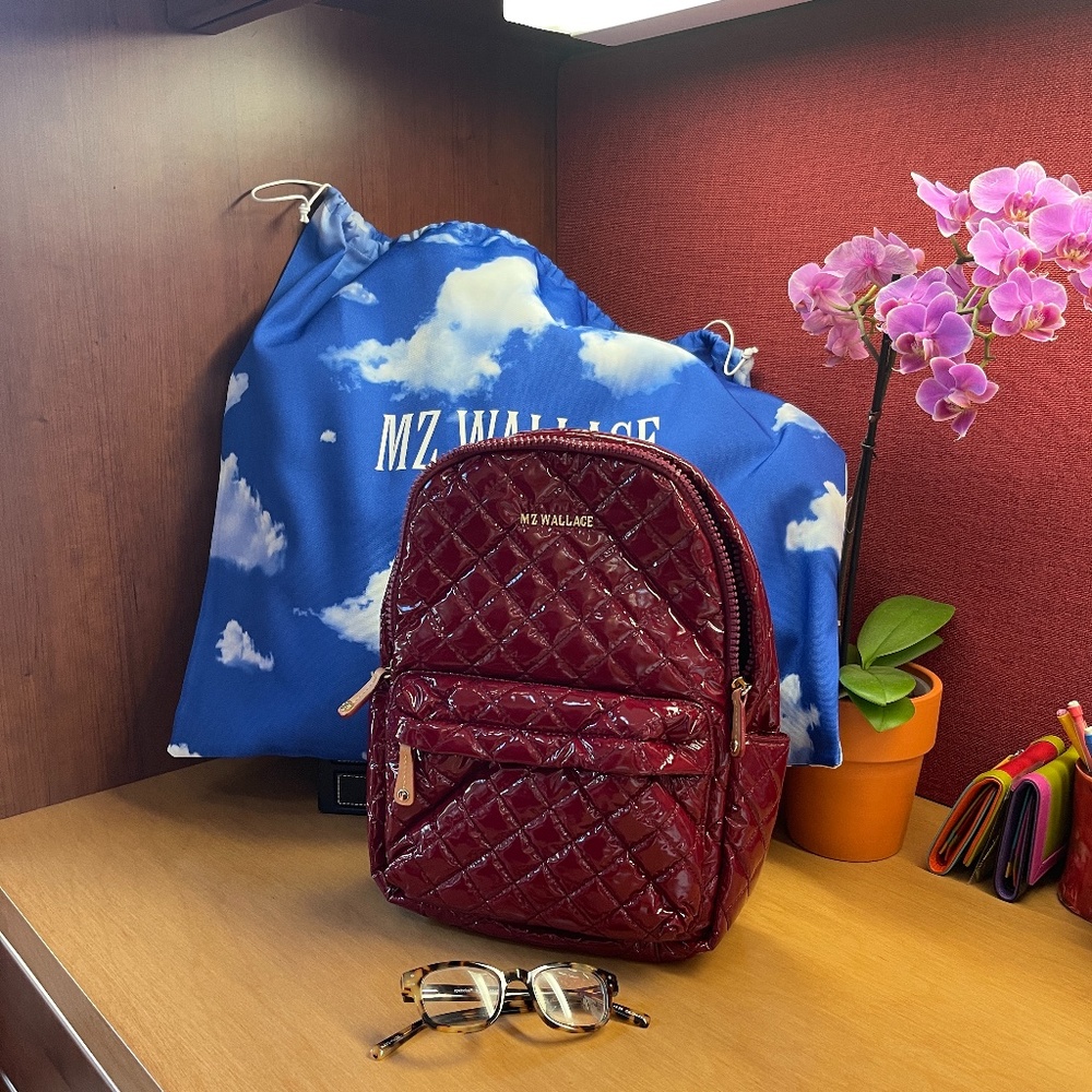 NEW MZ Wallace Cranberry Lacquer Metro Backpack